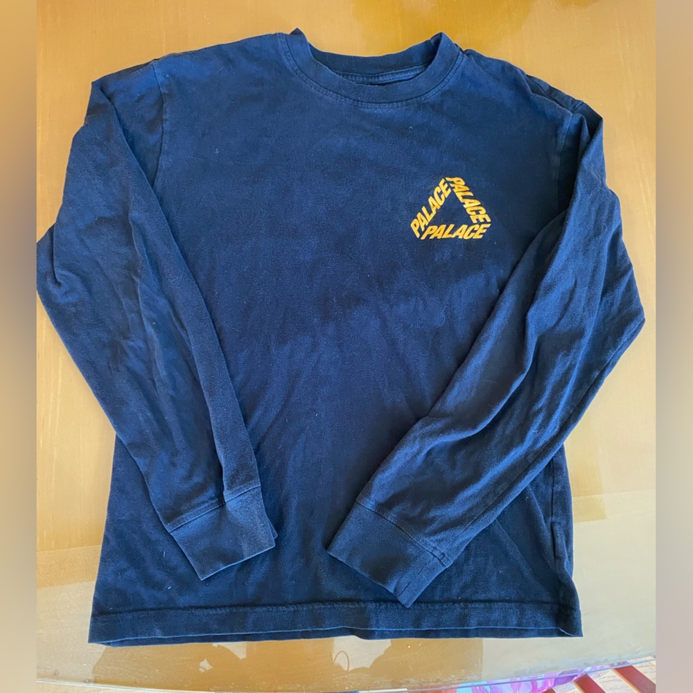 Palace tri-ferg long sleeve tee (black and orange)